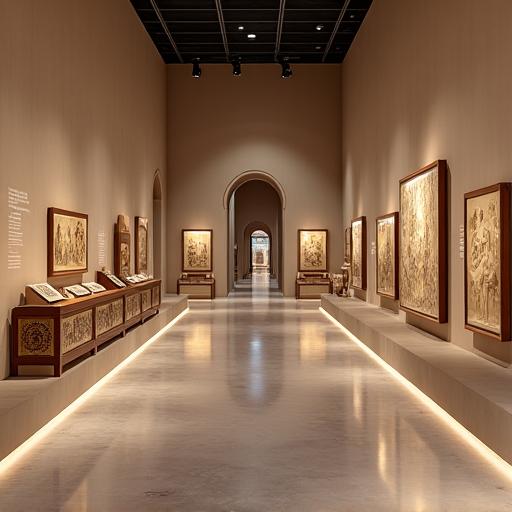 Interior of the Sharjah Museum of Islamic Civilization.