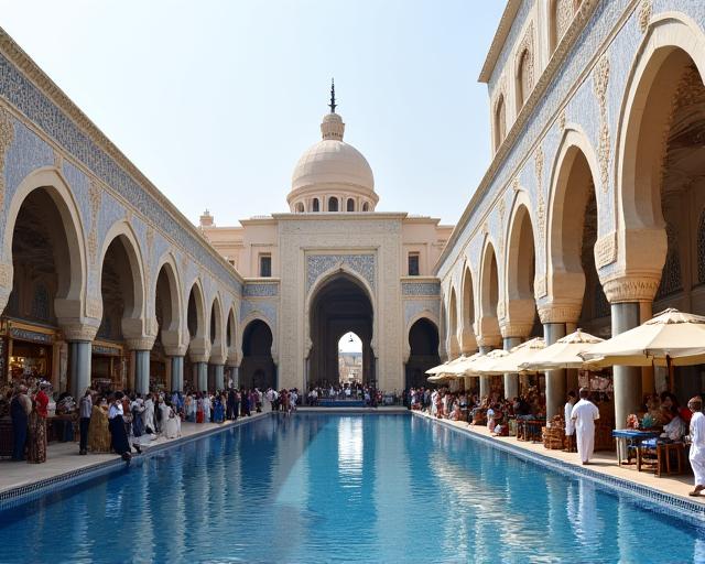 The iconic Blue Souk (Central Market) in Sharjah.